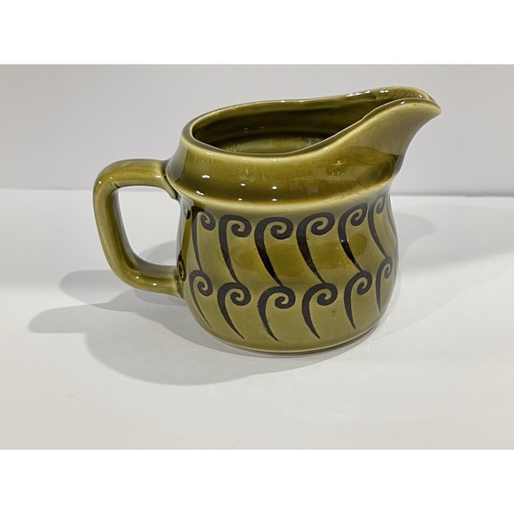 MCM 1970's Avocado Green Tea Coffee Pot Creamer - Picture 1 of 6